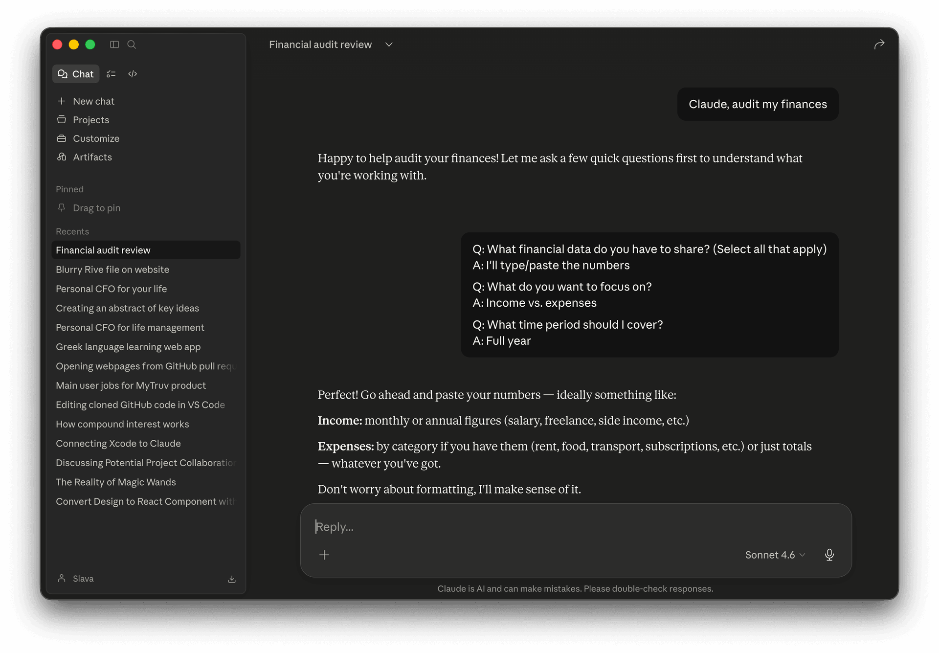 Claude Desktop using Money by Checkr via MCP