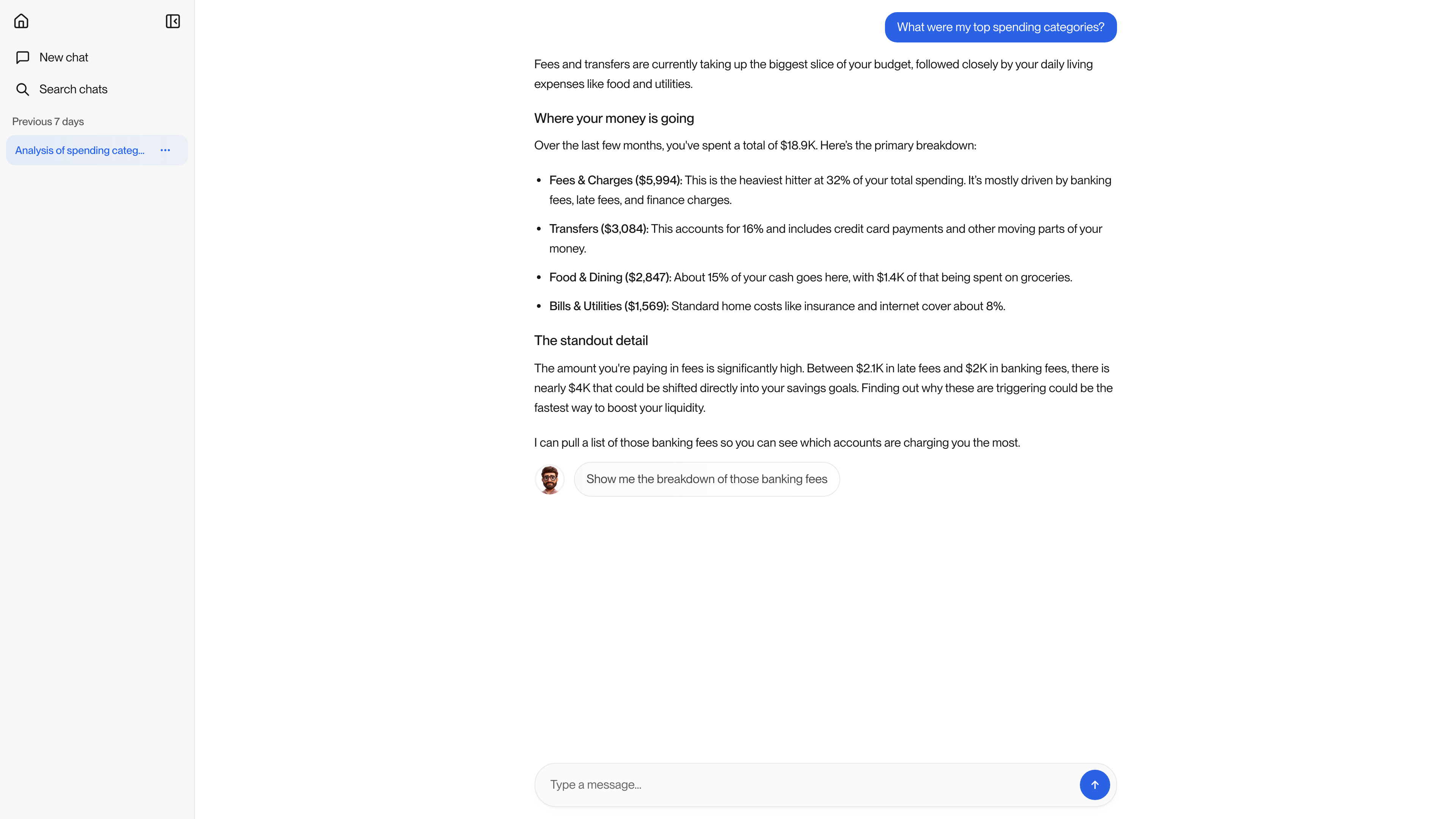 Chat screen
