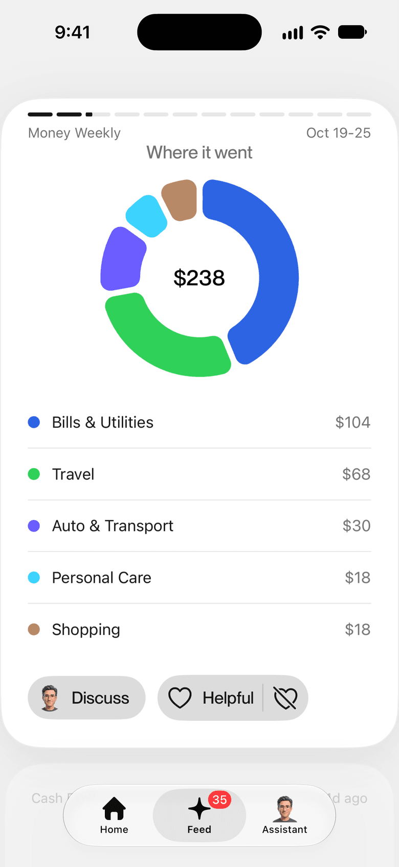 Insights screen